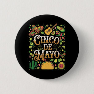Cinco De Mayo Fiesta Süße Party-Elemente Button