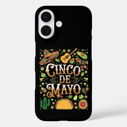 Cinco De Mayo Fiesta Süße Party-Elemente Case-Mate iPhone Hülle (Rückseite)