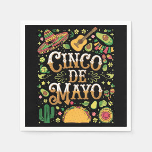 Cinco De Mayo Fiesta Süße Party-Elemente Serviette