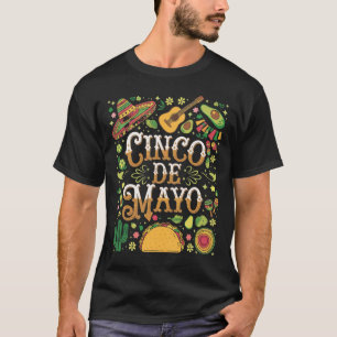 Cinco De Mayo Fiesta Süße Party-Elemente T-Shirt