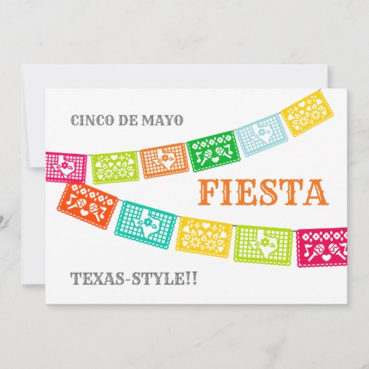 Cinco de Mayo Fiesta Texas Einladung (Vorderseite)