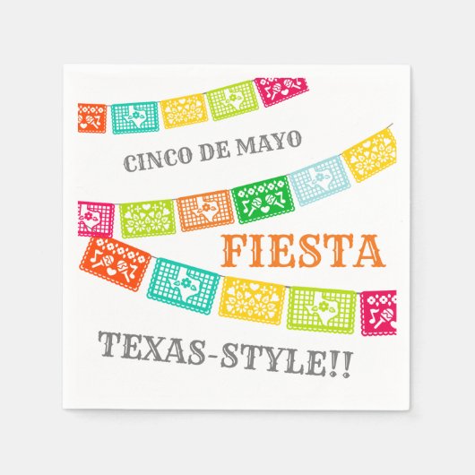 Cinco de Mayo Fiesta Texas Serviette (Vorderseite)
