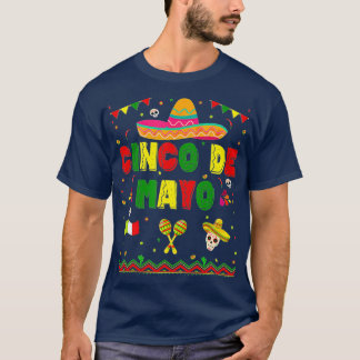 Cinco De Mayo Fiesta Überrascha Camisa 5 De Mayo V T-Shirt