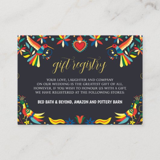 Cinco de Mayo Fiesta Wedding Begleitkarte (Vorderseite)