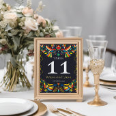 Cinco de Mayo Fiesta Wedding Tischnummer