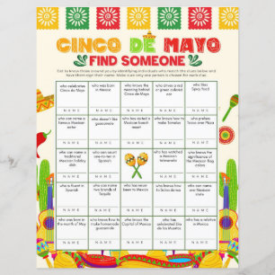Cinco de Mayo Finden Sie jemanden Printable Game 8