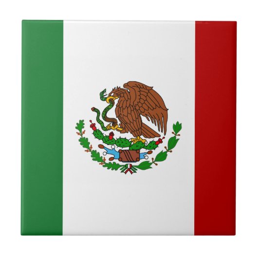 Cinco de Mayo Flag Mexiko Fliese (Vorderseite)