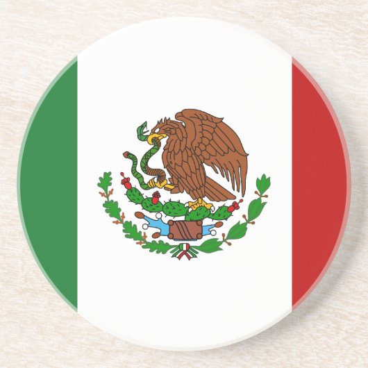 Cinco de Mayo Flag Mexiko Getränkeuntersetzer (Vorne)