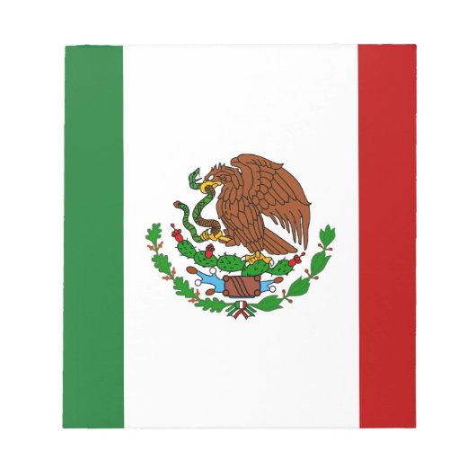 Cinco de Mayo Flag Mexiko Notizblock (Vorderseite)