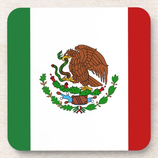 Cinco de Mayo Flag Mexiko Untersetzer (Vorderseite)