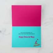 Cinco de Mayo, Flamenco-Tänzer, weiß Abgeschieden Karte (Innenseite)