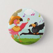 cinco de mayo flamingo button (Vorderseite)