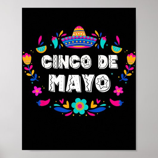 Cinco de Mayo for Mens Womens Kids Mexican Fiesta Poster (Vorne)