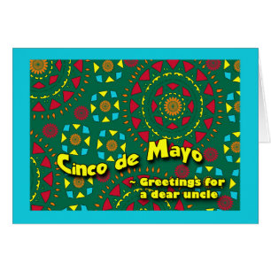 Cinco de Mayo for Uncle, Colorful Mosaic Design