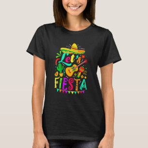 Cinco de Mayo for Women Men Mexican Guitar Cactus T-Shirt