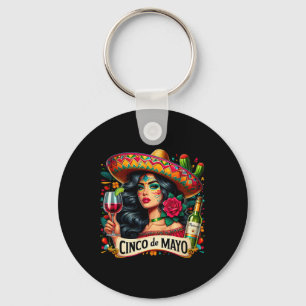 Cinco De Mayo Frau Lustiges Cinco De Mayo Mexikani Schlüsselanhänger
