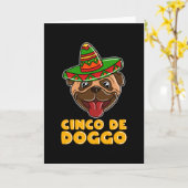 Cinco de Mayo Funny Dog mit Sombrero Karte (Gelbe Blume)