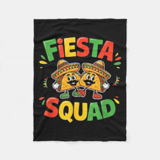 Cinco de mayo funny fiesta squad party for men fleecedecke