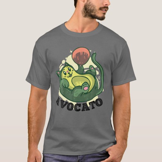 Cinco De Mayo Funny Meow Avogato Cat Avocado Mexic T-Shirt (Vorderseite)