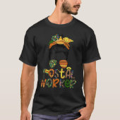 Cinco De Mayo Funny Messy Bun Glasses Postal Worke T-Shirt (Vorderseite)