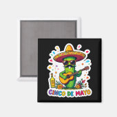 Cinco de mayo funny mexican cactus sunglassesCinco Magnet (Vorderseite/Rückseite)