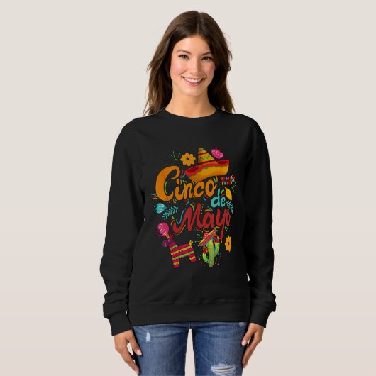 Cinco de Mayo, funny Mexican fiesta 5 De Mayo Sweatshirt (Vorne ganz)