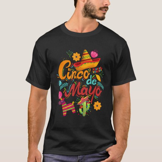 Cinco de Mayo, funny Mexican fiesta 5 De Mayo T-Shirt (Vorderseite)