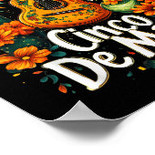 Cinco De Mayo - Funny Mexican Poncho Fiesta Party Poster (Ecke)