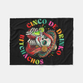 Cinco De Mayo Funny mexikanisches Party Cinco De D Fleecedecke (Vorderseite (Horizontal))