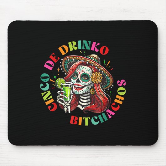 Cinco De Mayo Funny mexikanisches Party Cinco De D Mousepad (Vorne)