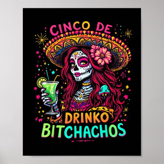 Cinco De Mayo Funny mexikanisches Party Cinco De D Poster (Vorne)