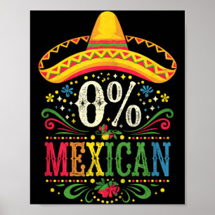 Cinco de Mayo für Frauen 0% mexikanisch Poster