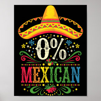 Cinco de Mayo für Frauen 0% mexikanisch Poster