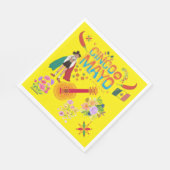 Cinco De Mayo gelb Serviette (Ecke)