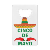 Cinco De Mayo Geldbeutel Flaschenöffner (Rückseite)