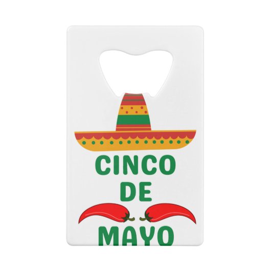 Cinco De Mayo Geldbeutel Flaschenöffner (Rückseite)