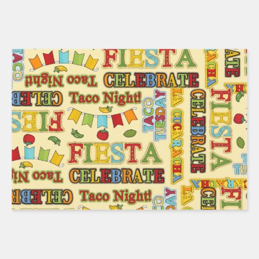 Cinco de Mayo Geschenkpapier Set (Vorderseite)