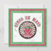 Cinco de Mayo, gestört mit Paprikaschoten Einladung (Rückseite)