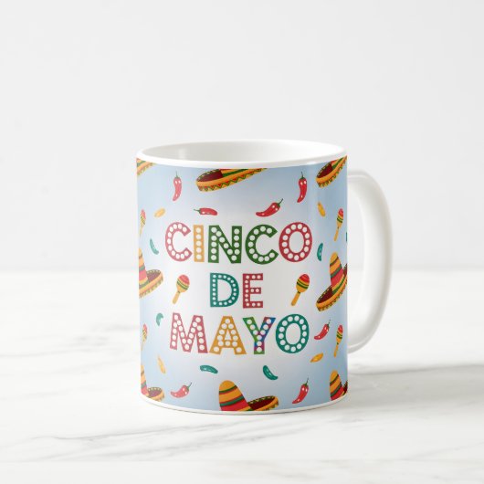 Cinco de Mayo Gift-Idee Kaffeetasse (VorderseiteRechts)