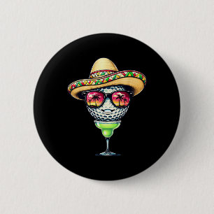 Cinco de Mayo Golf Ball mit Sombrero Margarita Go Button