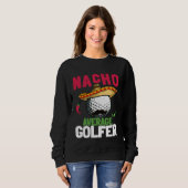 Cinco de Mayo Golf Ball With Sombrero Nacho Averag Sweatshirt (Vorne ganz)