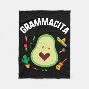 Cinco De Mayo Grammacita Guacamole Avocado Grandma Fleecedecke