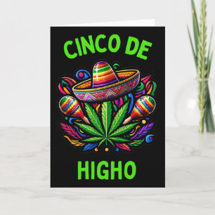 Cinco De Mayo Gras lustiger Stoner-Humor 1 Karte