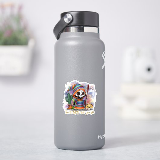 Cinco de Mayo Grim Sensenmann Aufkleber (HydroFlask)