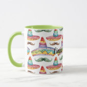 Cinco de Mayo Grüne Braune Schnurrbärte Tasse (Links)