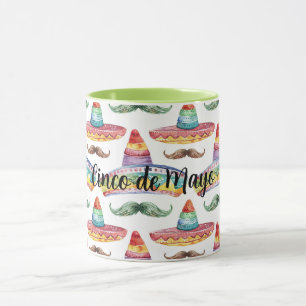 Cinco de Mayo Grüne Braune Schnurrbärte Tasse