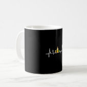 Cinco de Mayo Heartbeat t Shirt Kaffeetasse (Vorderseite Links)