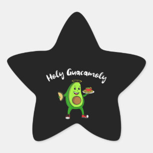 Cinco de Mayo Holy Guacamole Avocado Taco Food Stern-Aufkleber