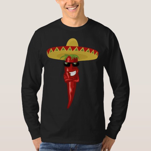Cinco de mayo hot chilli pepper Cinco de mayo Fies T-Shirt (Vorderseite)
