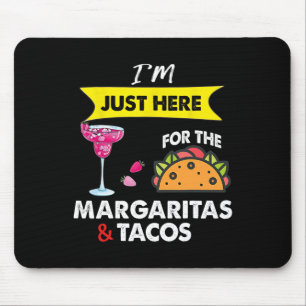 Cinco De Mayo Ich bin nur wegen der Margaritas hie Mousepad